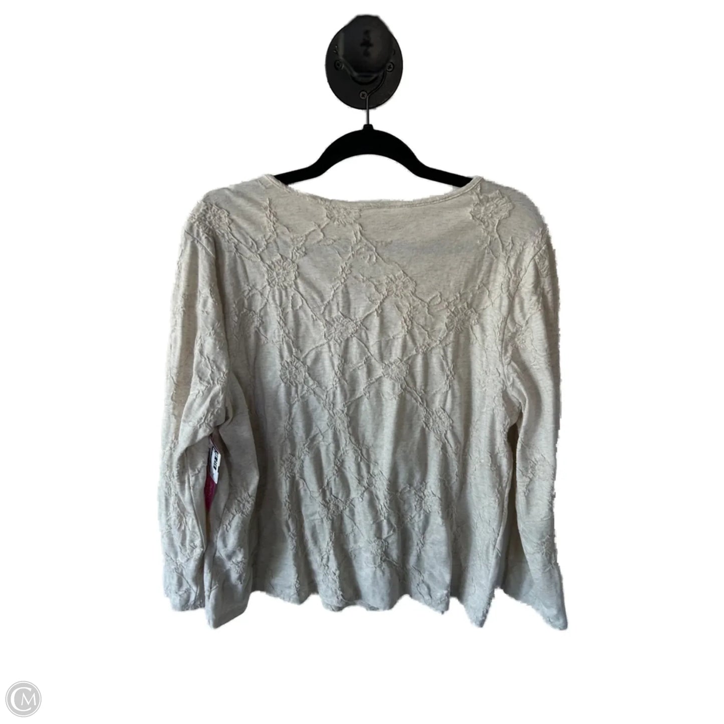 Top Long Sleeve By Style And Company In Tan, Size: Xl