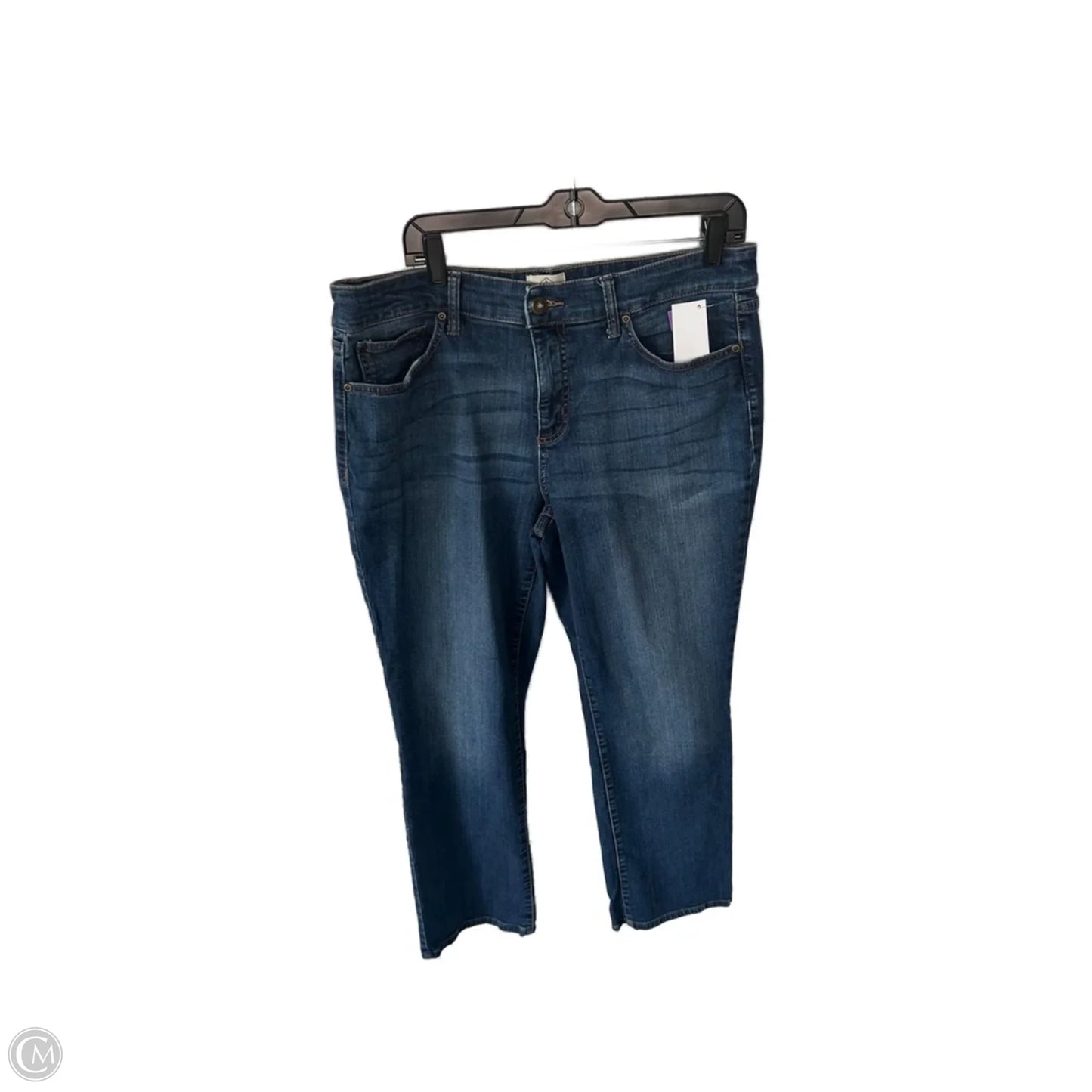 Jeans Straight By St Johns Bay In Blue Denim, Size: 16