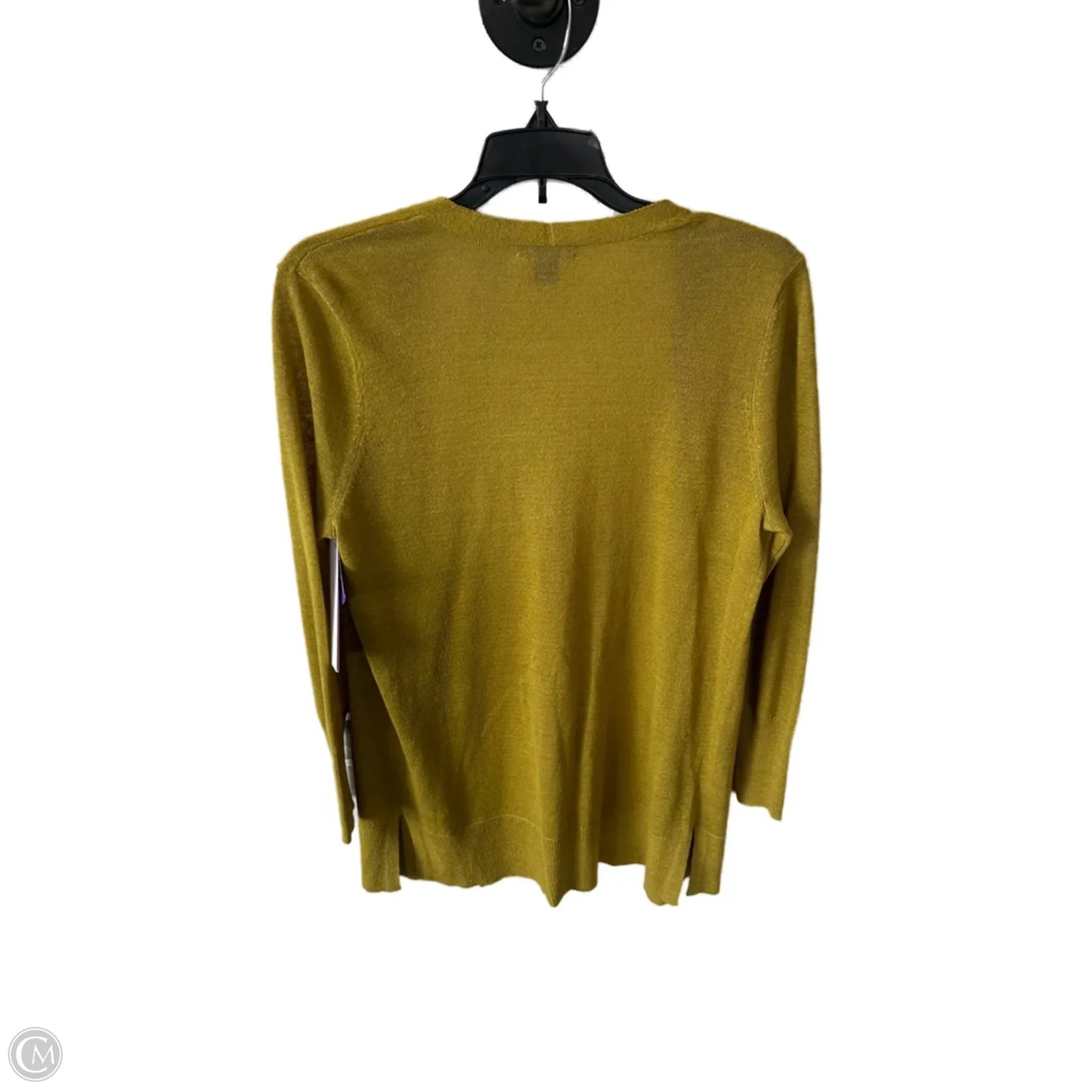 Sweater Cardigan By Halogen In Yellow, Size: Sp