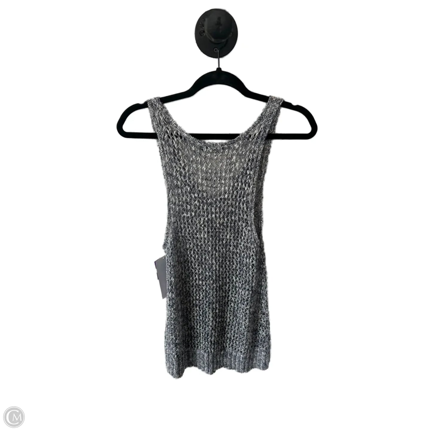 Vest Sweater By Silver In Blue & White, Size: S