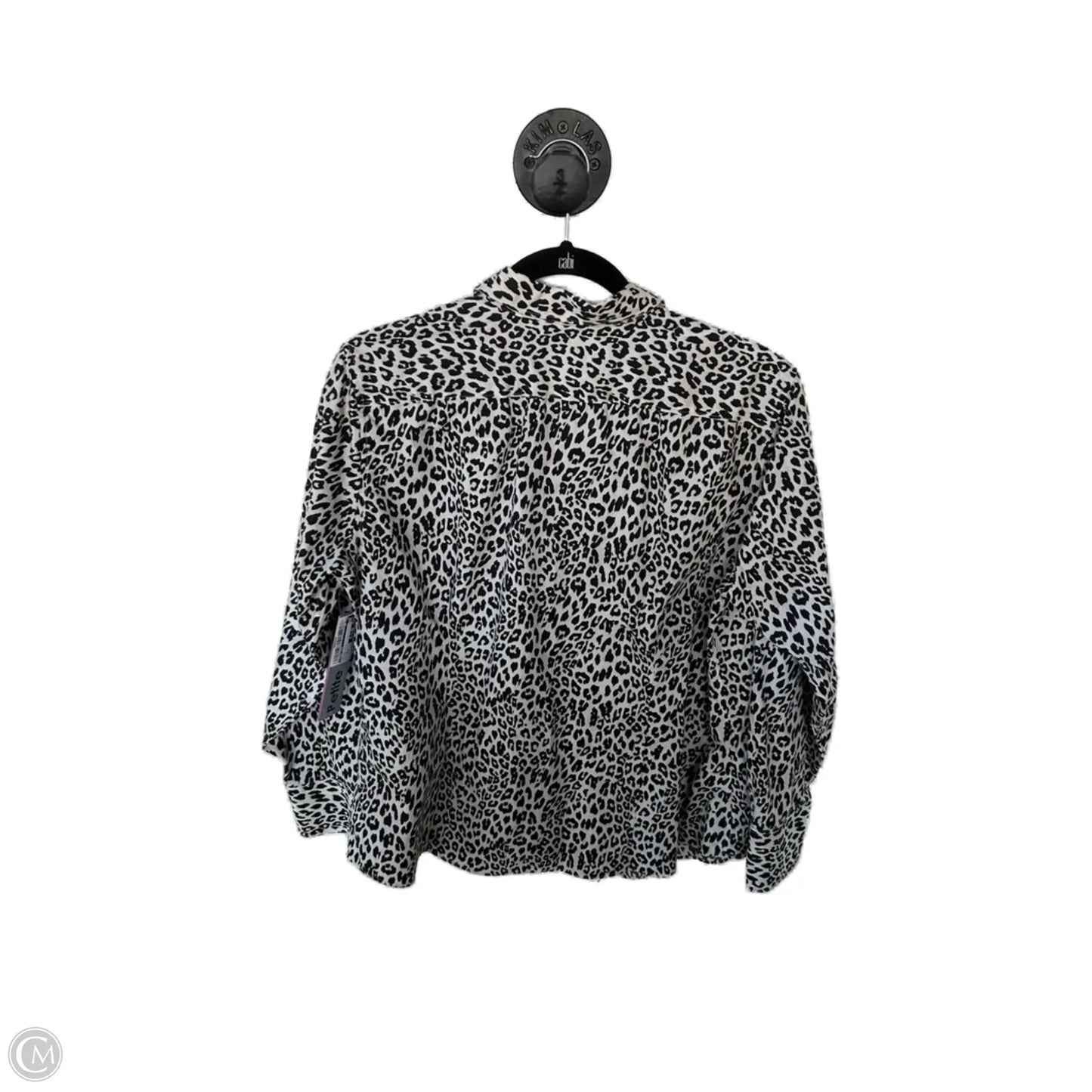 Top Long Sleeve By Lands End In Animal Print, Size: Xlp