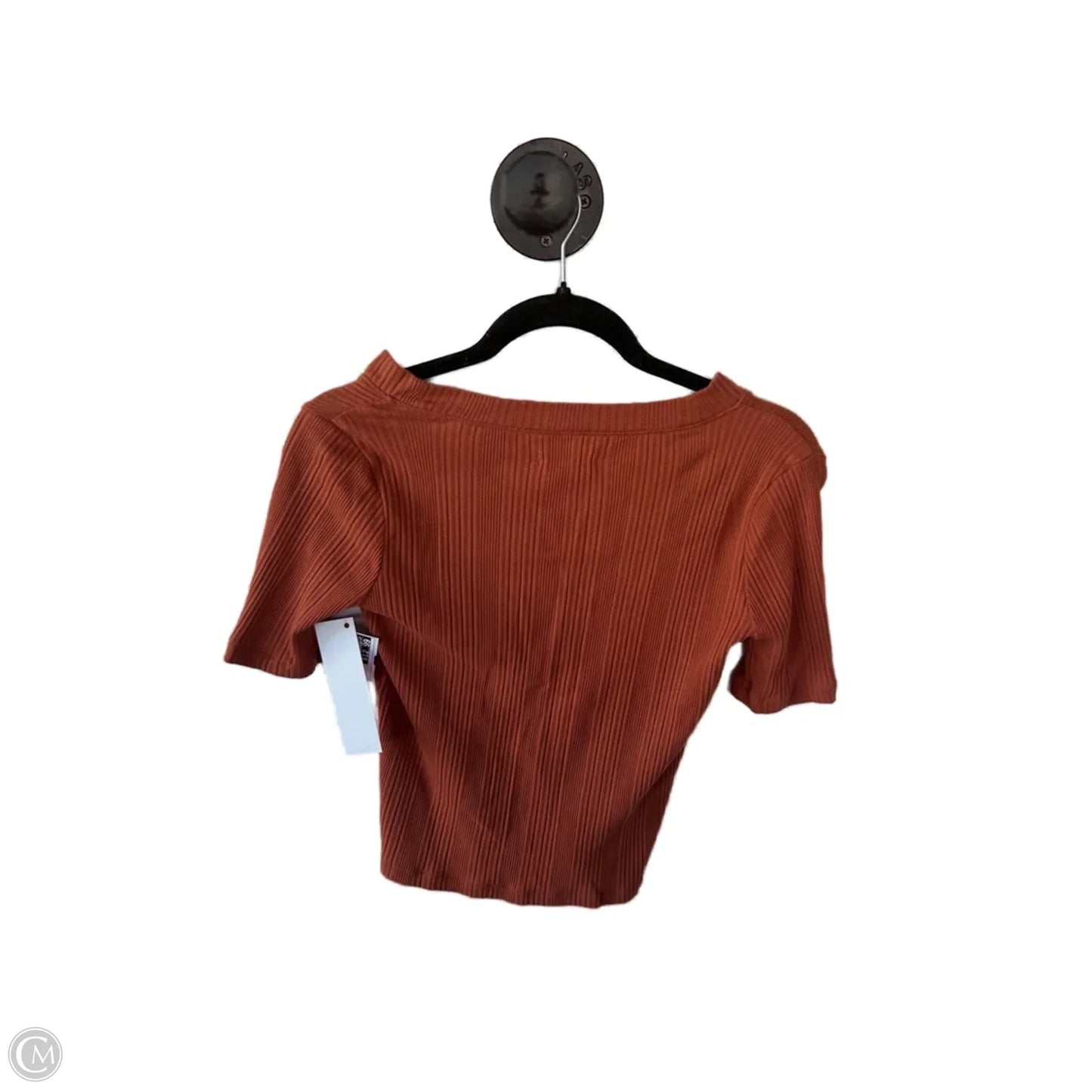 Top Short Sleeve By Madewell In Orange, Size: Xs