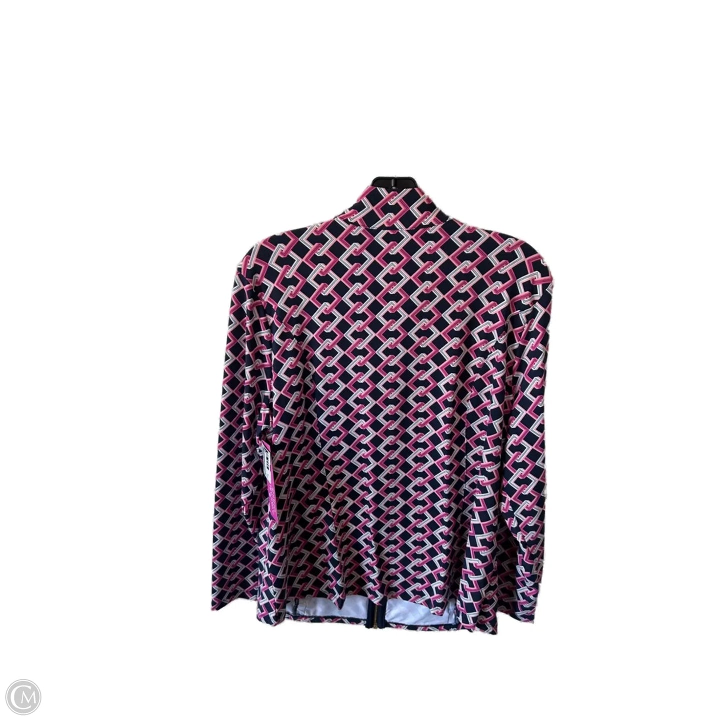 Top Long Sleeve By Charter Club In Blue & Pink, Size: Xl