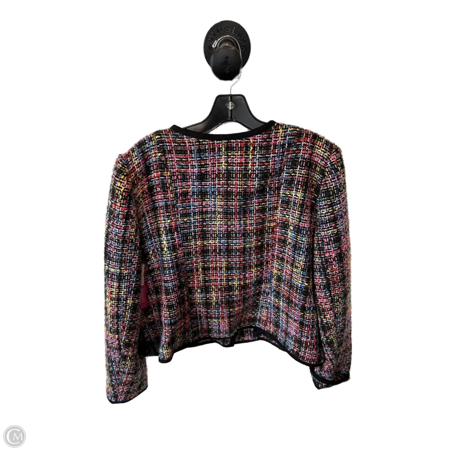 Blazer By Ann Taylor In Black & Pink, Size: Xl