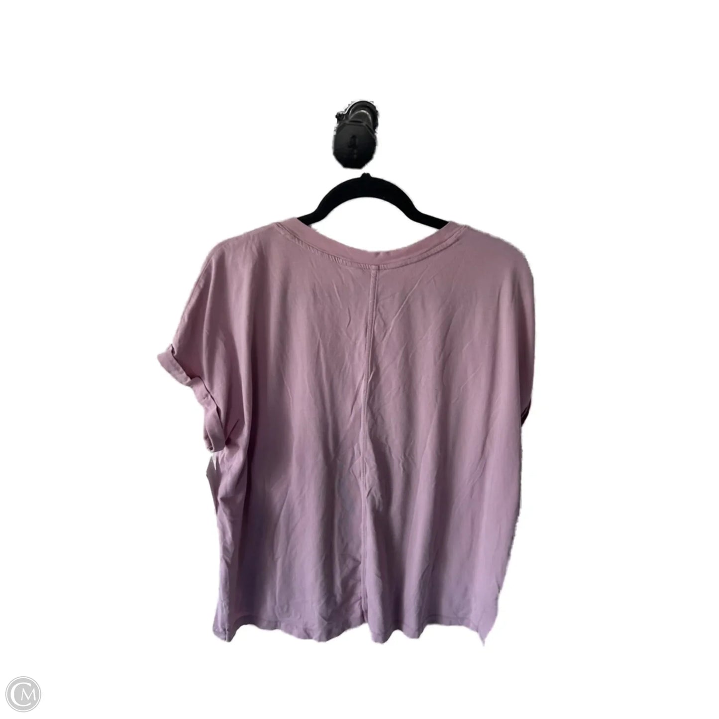 Top Short Sleeve Basic By Banana Republic In Pink, Size: Xl
