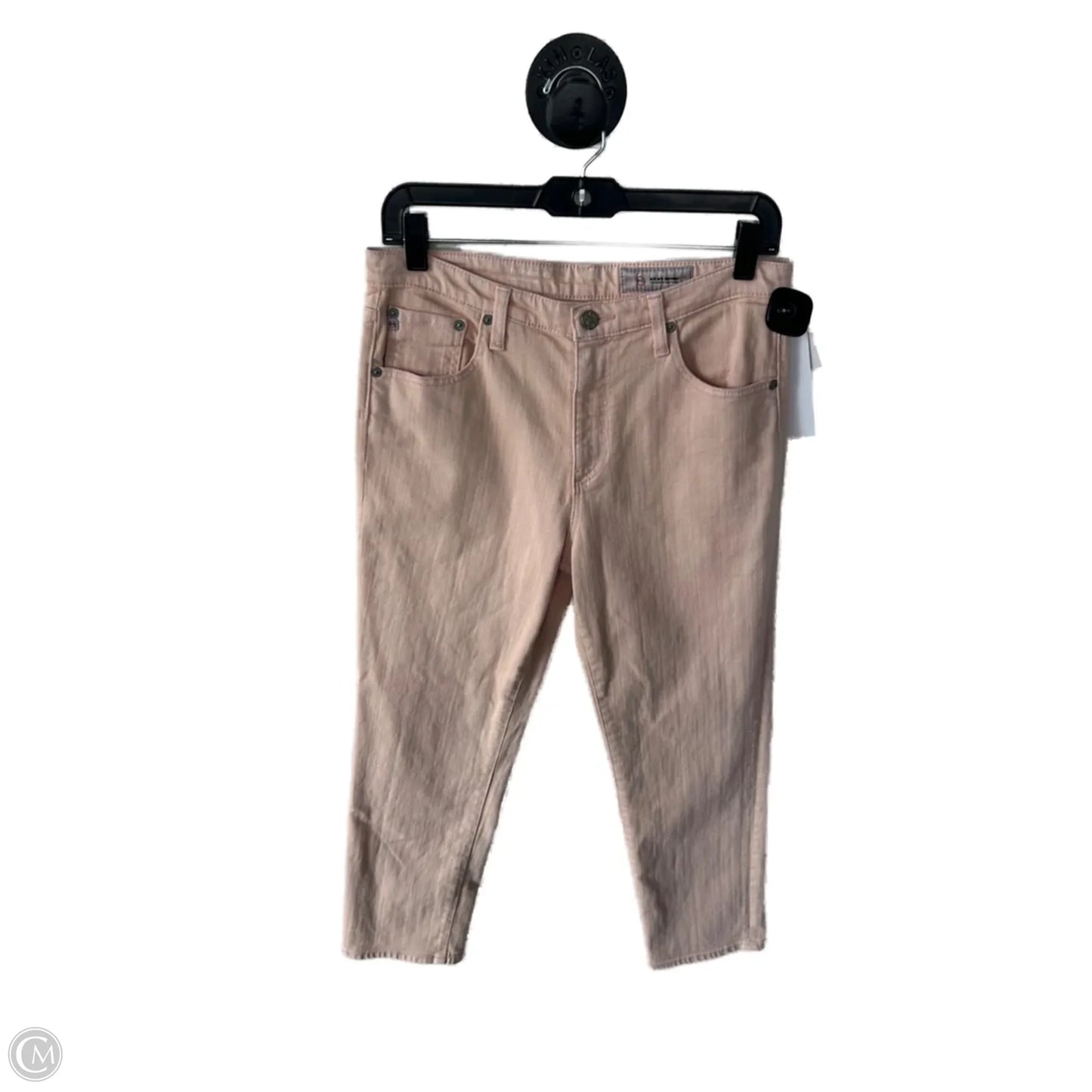 Jeans Straight By Adriano Goldschmied In Pink Denim, Size: 10