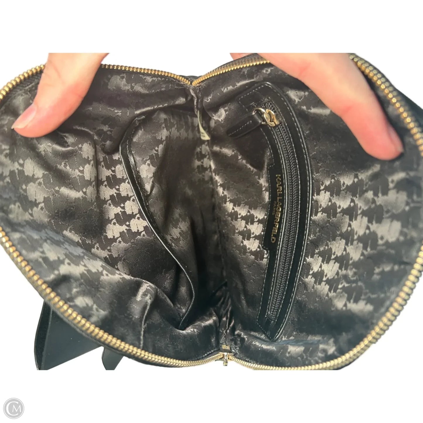 Backpack Designer By Karl Lagerfeld, Size: Small