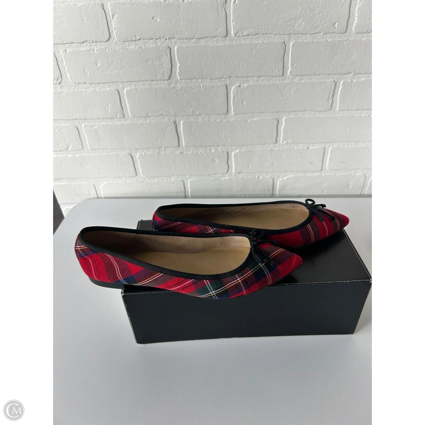 Shoes Flats By Talbots In Red & White, Size: 8