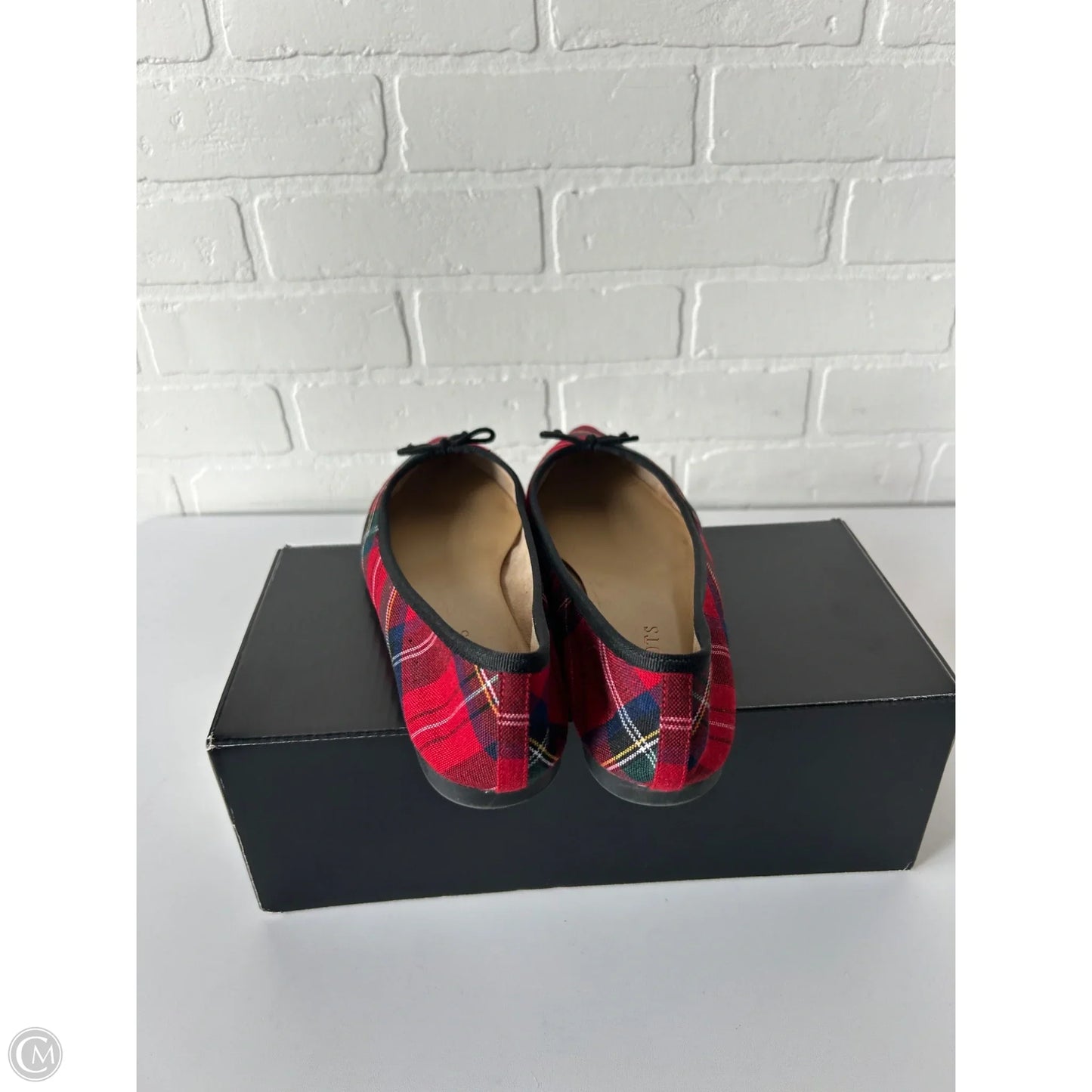 Shoes Flats By Talbots In Red & White, Size: 8