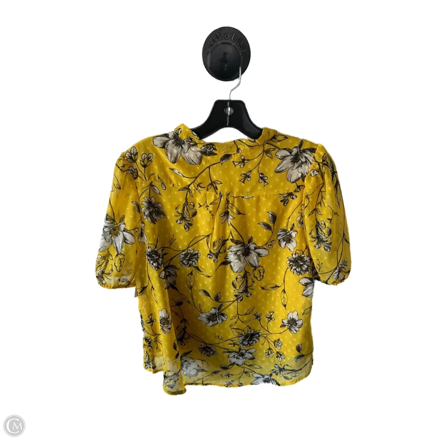 Top Short Sleeve By Retrology In Yellow, Size: M