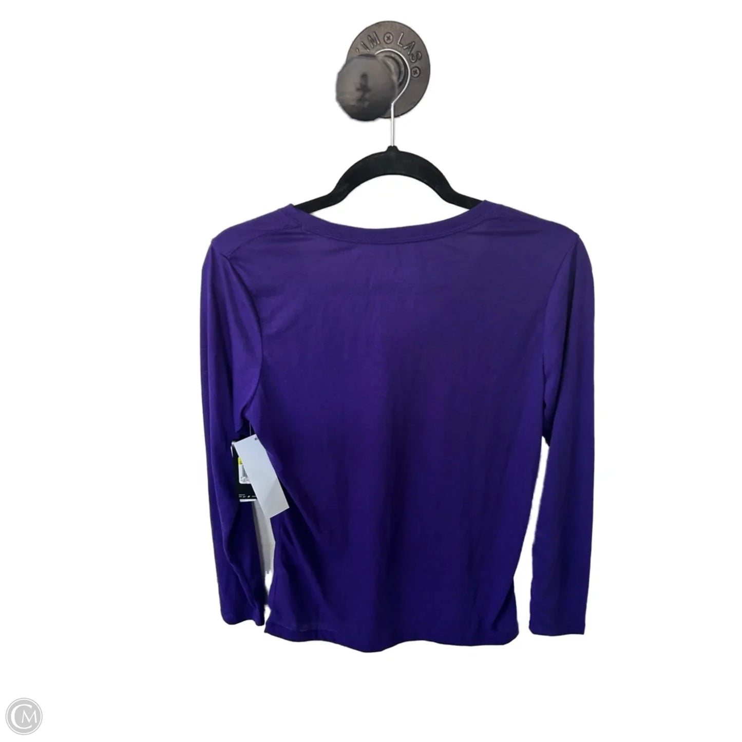 Athletic Top Long Sleeve Crewneck By Nike In Purple, Size: S