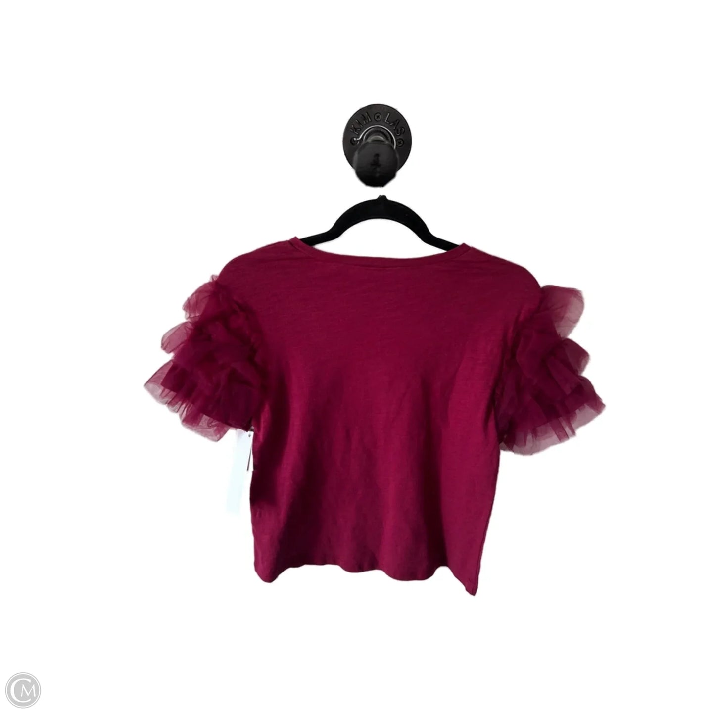 Top Short Sleeve By Lea & Viola In Red, Size: Xs