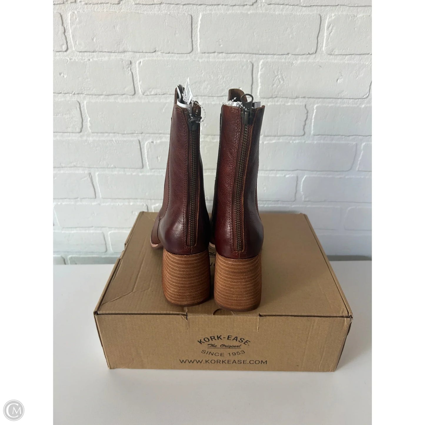 Boots Mid-calf Heels By Kork Ease In Brown, Size: 7