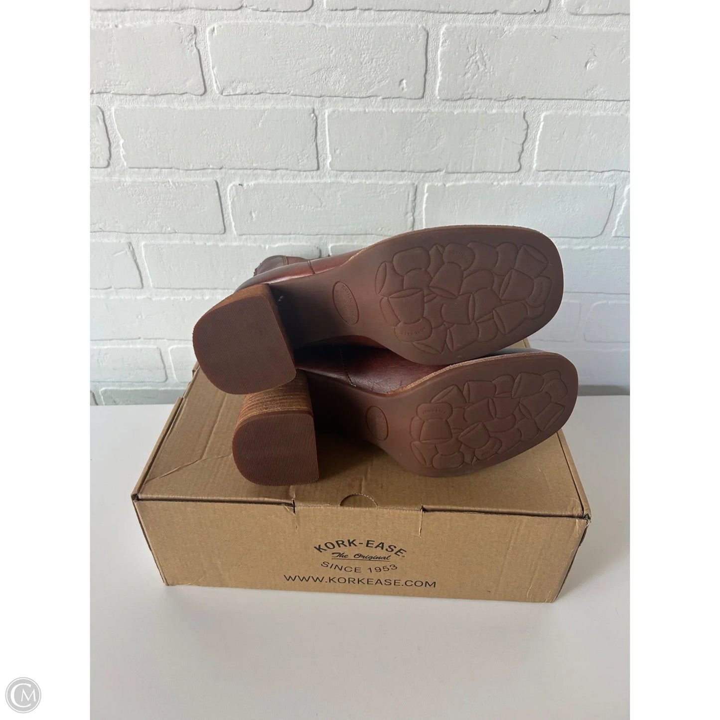 Boots Mid-calf Heels By Kork Ease In Brown, Size: 7