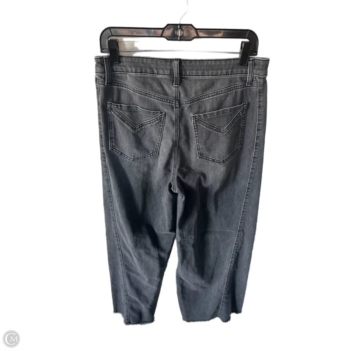 Jeans Wide Leg By Chicos In Grey Denim, Size: 8