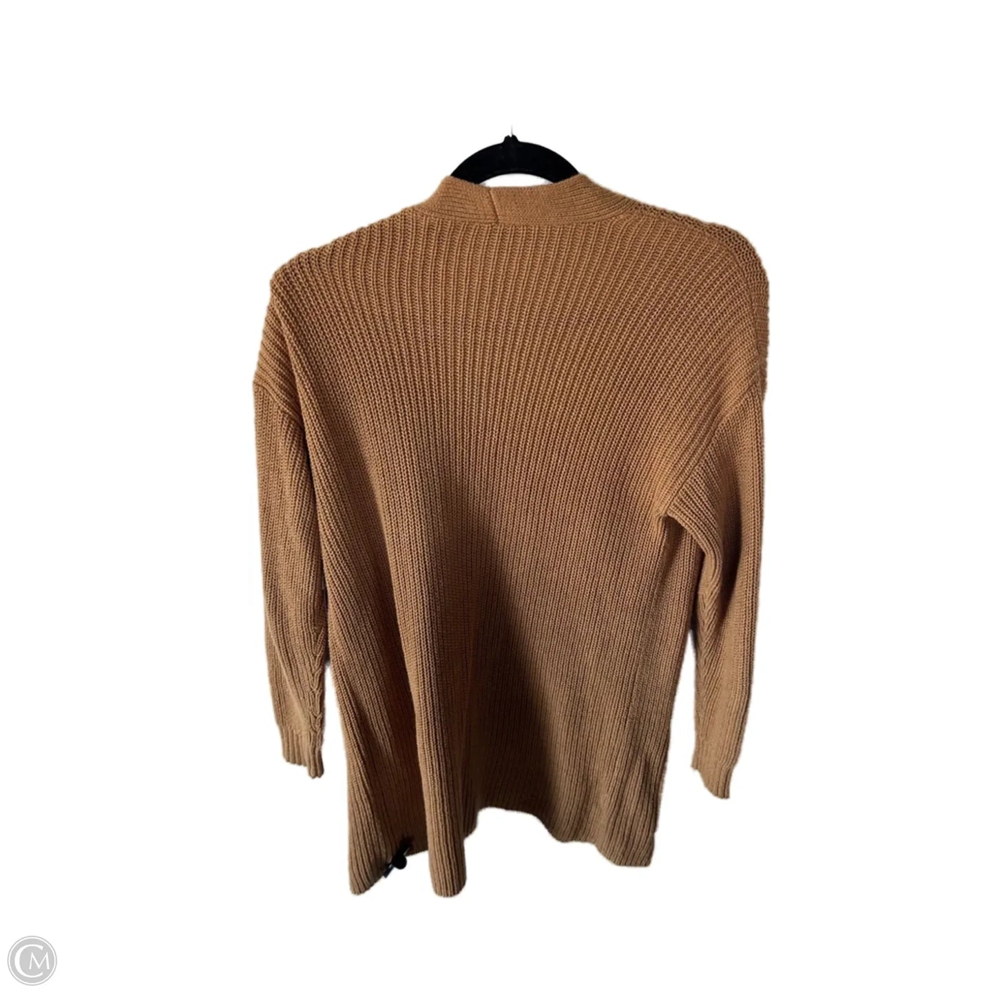Sweater Cardigan By Loft In Tan, Size: M