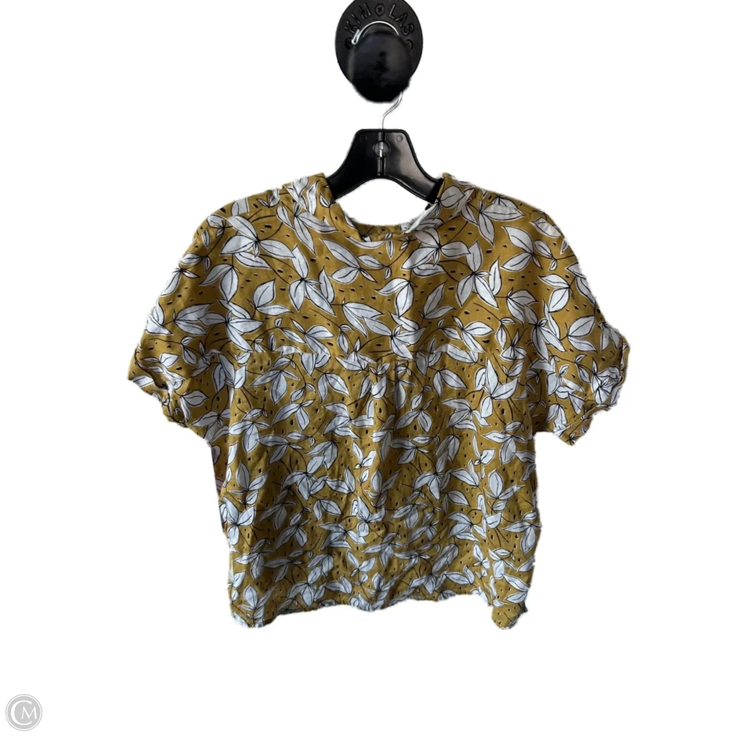 Top Short Sleeve By Rachel Zoe In Yellow, Size: S