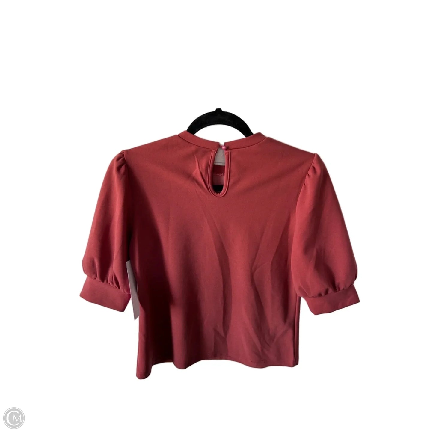 Top Short Sleeve By Shein In Red, Size: Xs