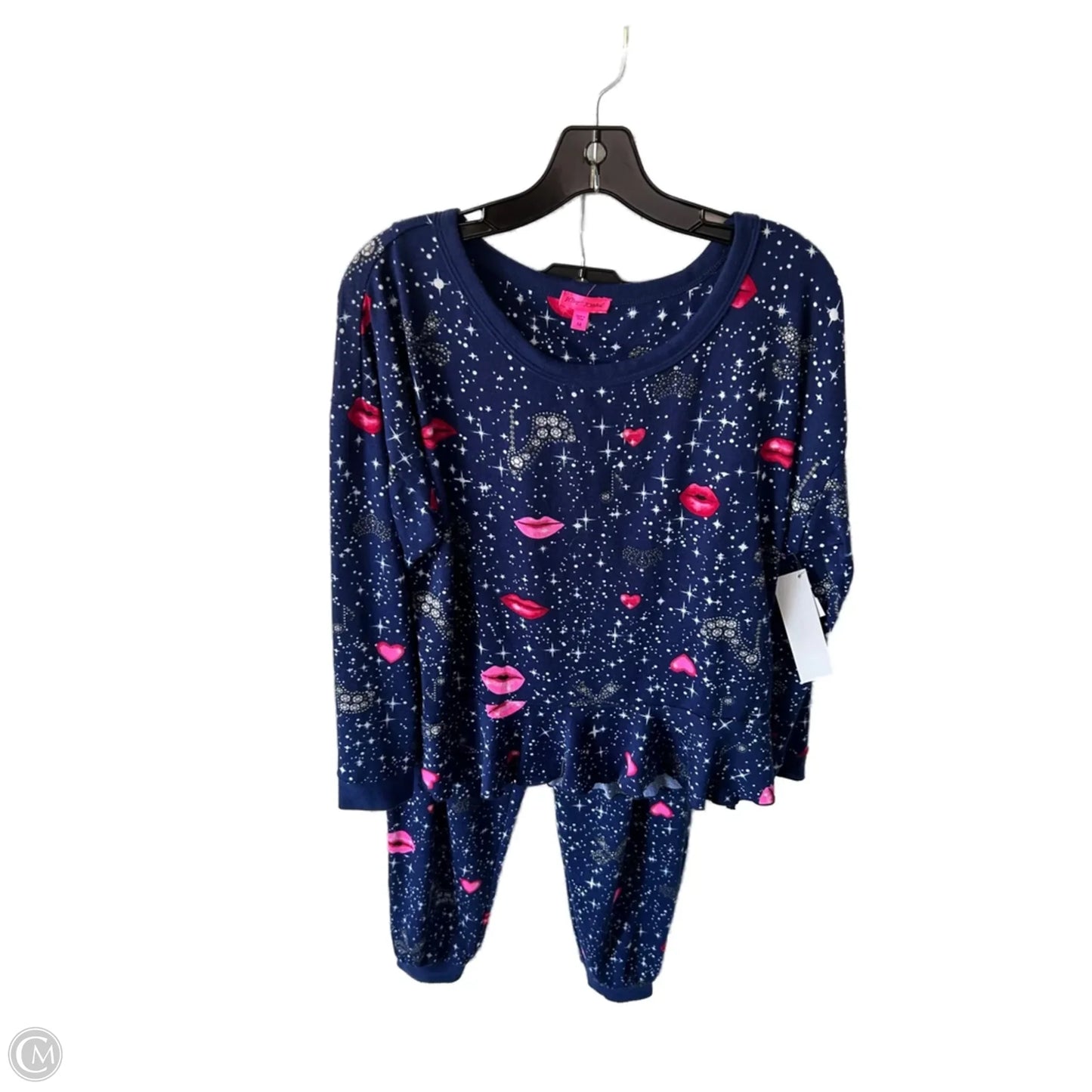 Pajamas 2pc By Betsey Johnson In Blue, Size: M
