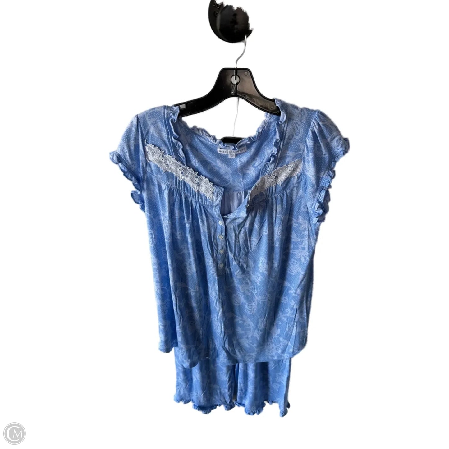 Pajamas 2pc By Eileen West In Blue, Size: S