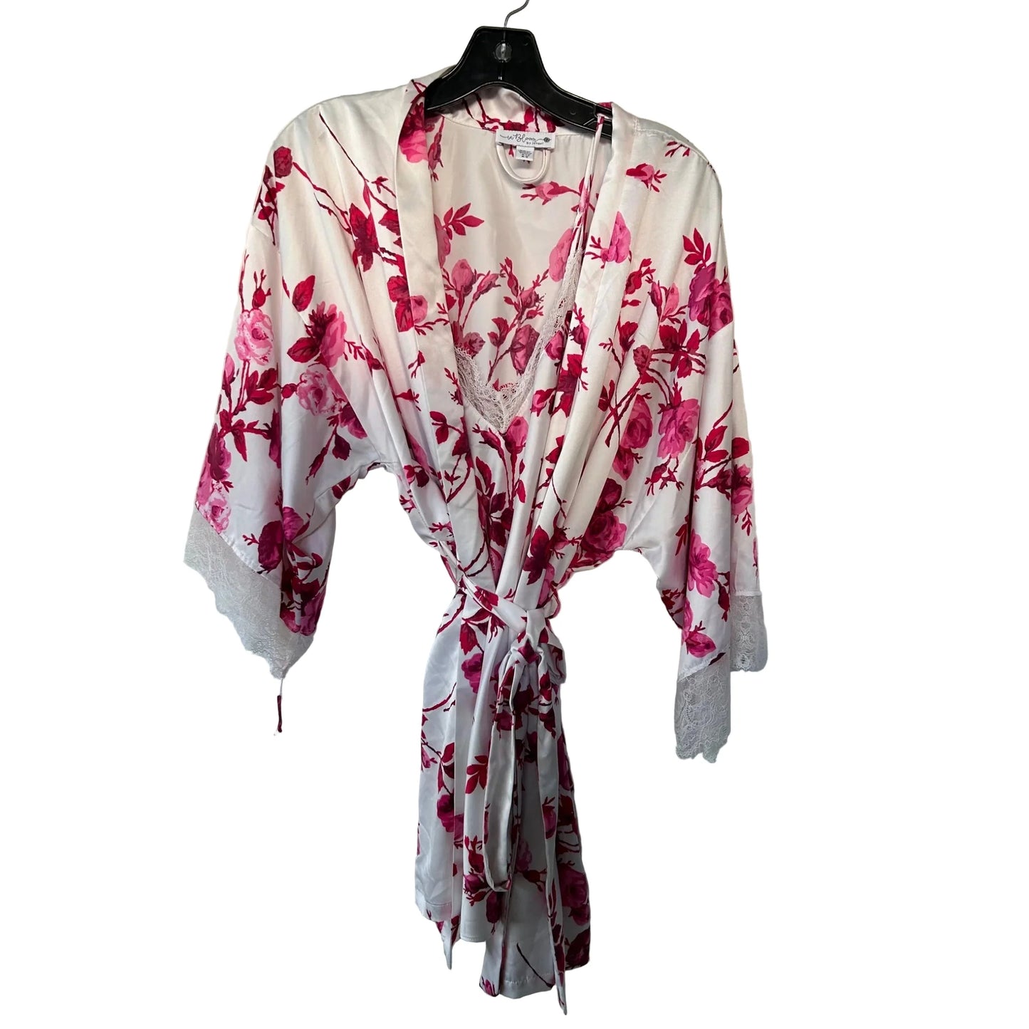 Pajamas 2pc By Clothes Mentor In Pink & White, Size: M