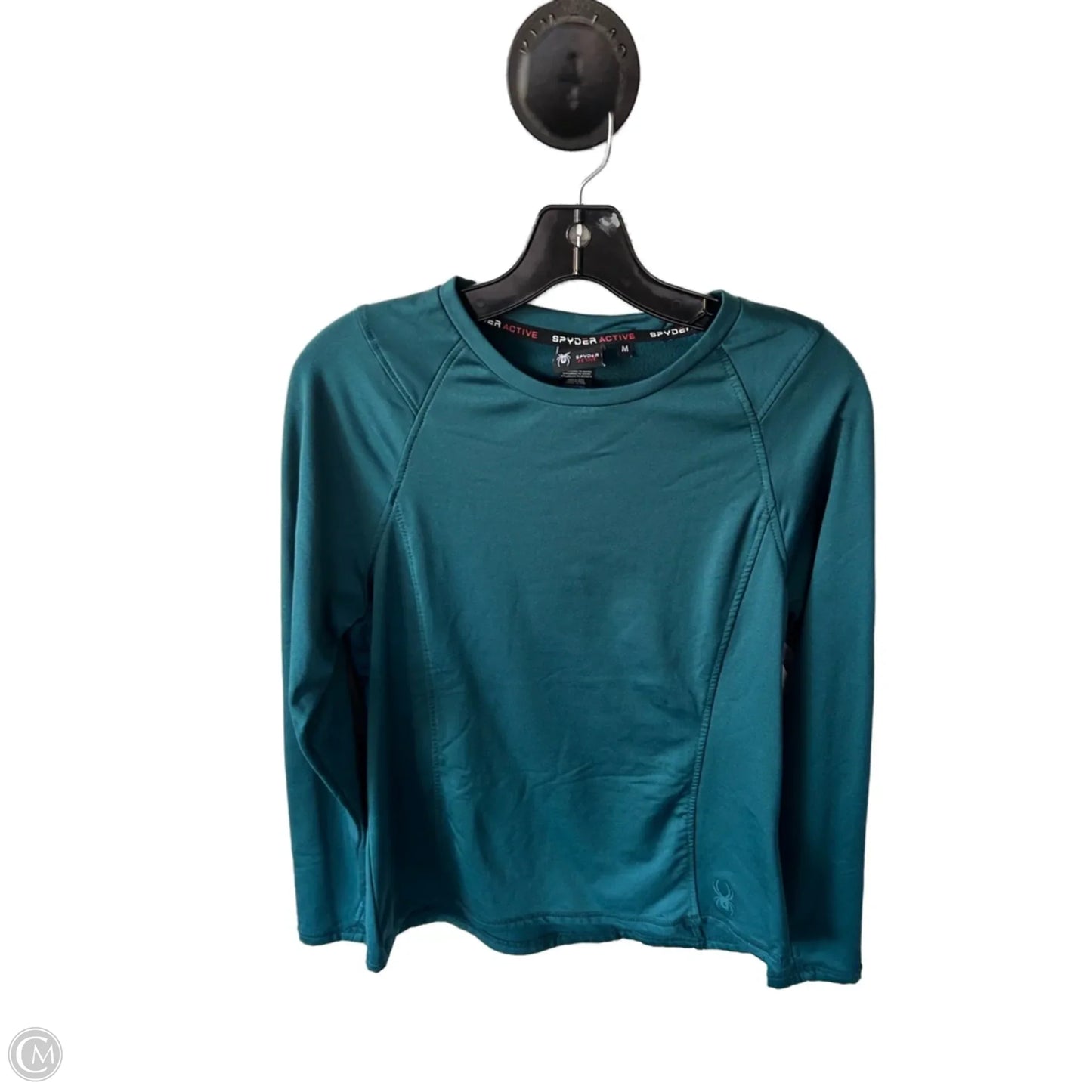 Athletic Top Long Sleeve Crewneck By Spyder In Green, Size: M