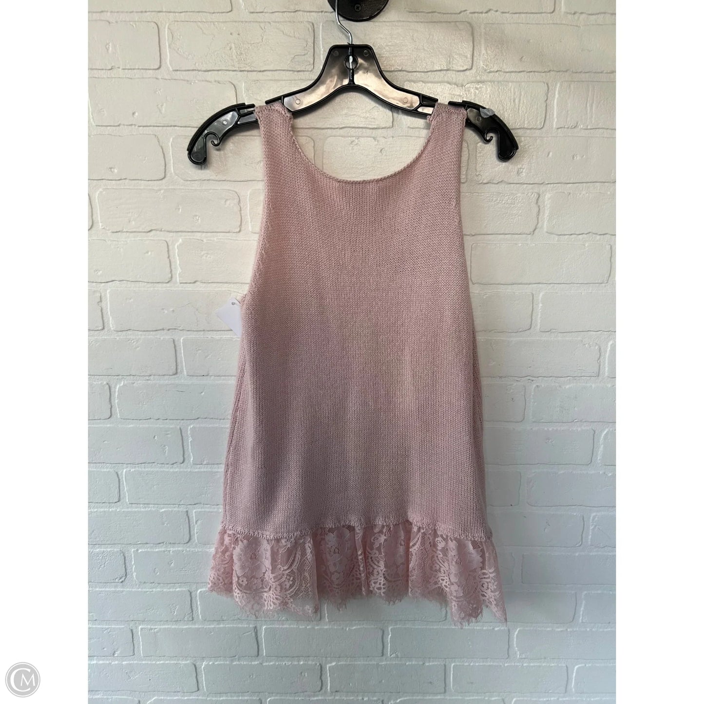 Vest Sweater By Cloud Chaser In Pink, Size: M