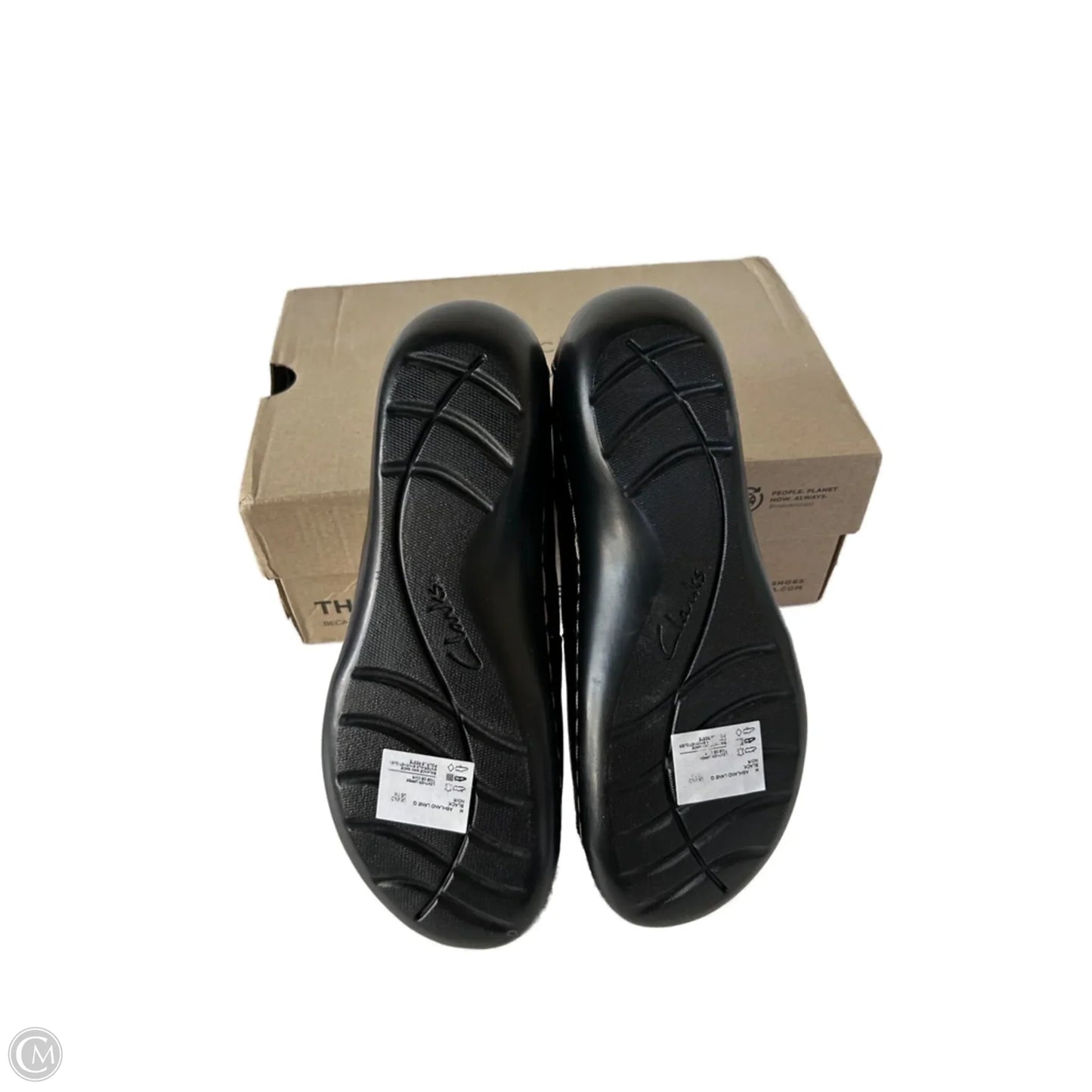 Shoes Flats By Clarks In Black, Size: 7