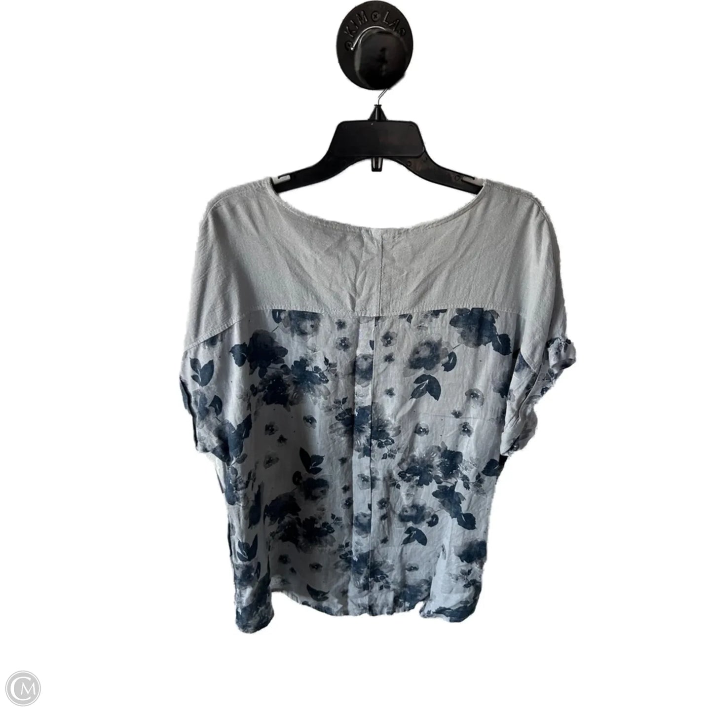 Top Short Sleeve By Clothes Mentor In Grey, Size: 1x