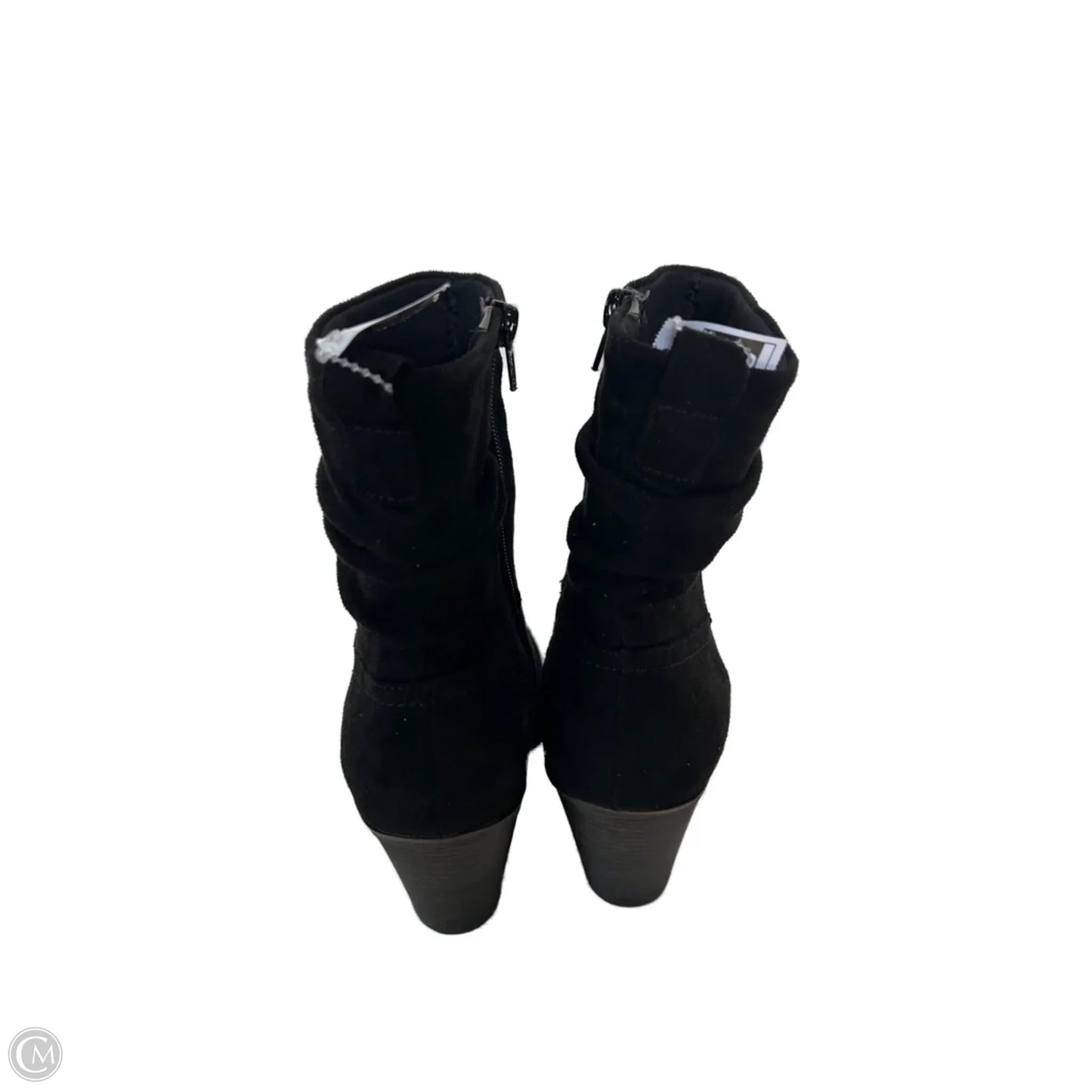 Boots Mid-calf Heels By Fergalicious In Black, Size: 8
