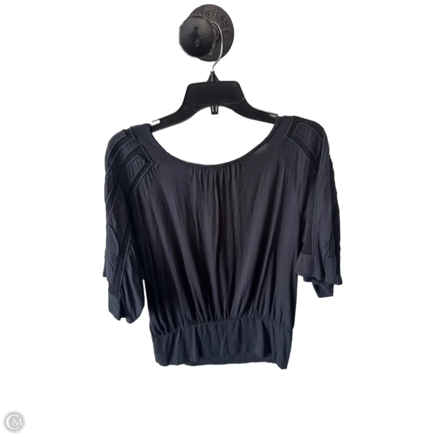 Top Short Sleeve By Anthropologie In Grey, Size: M
