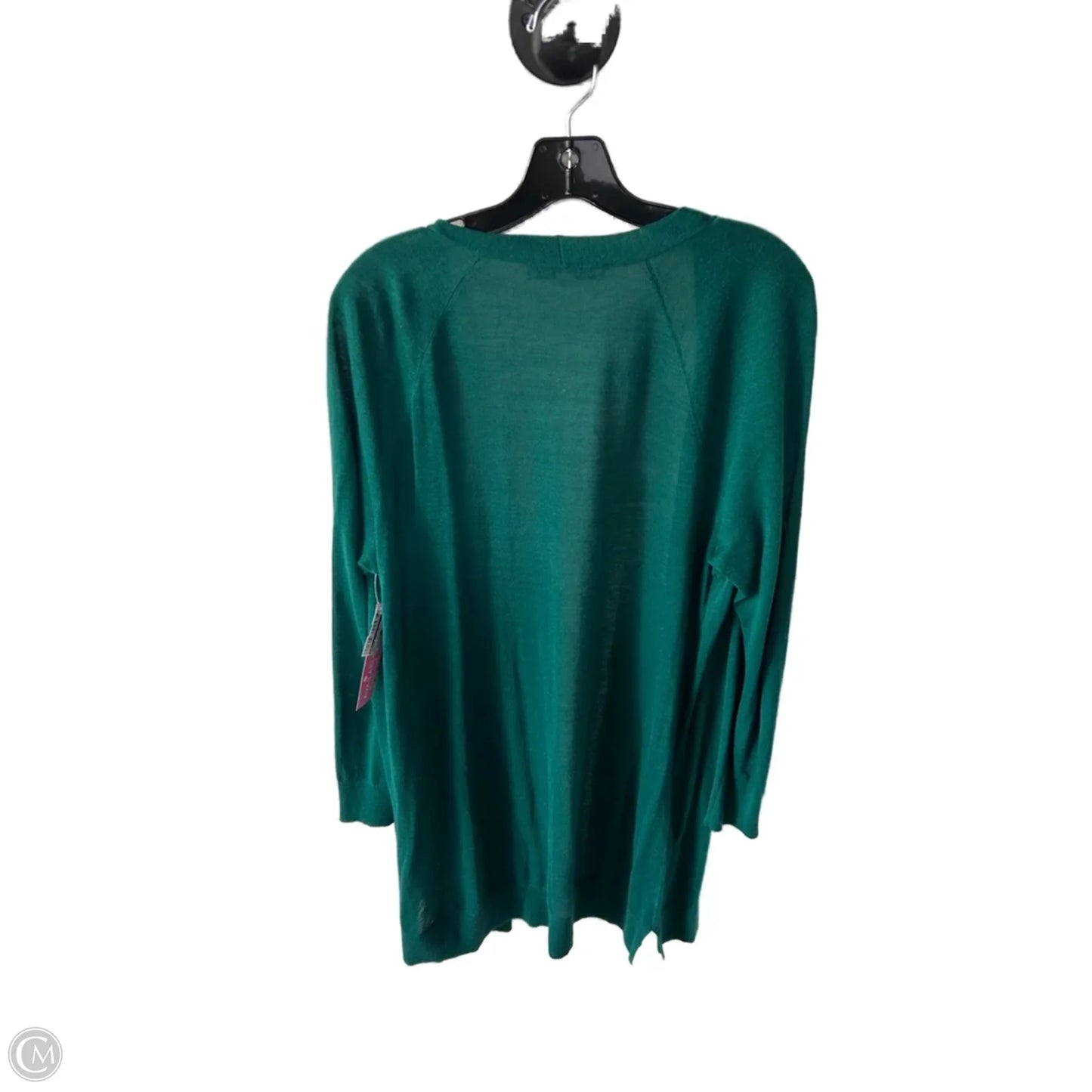 Sweater Cardigan By Loft In Green, Size: L