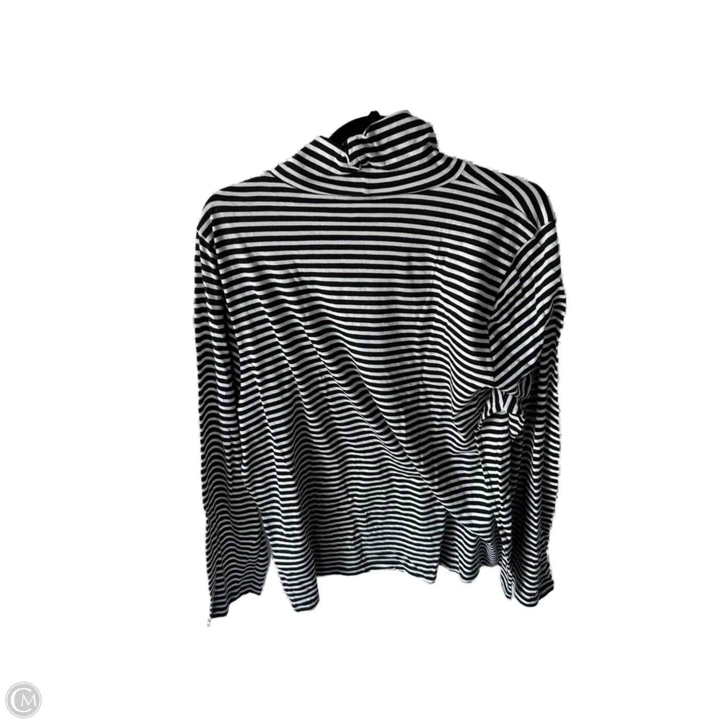 Top Long Sleeve Basic By J. Crew In Black Denim, Size: 2x