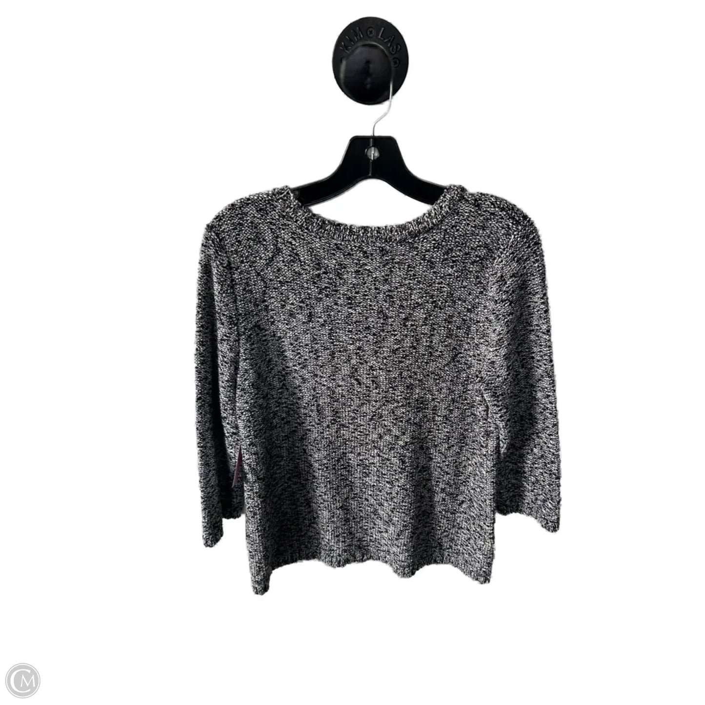 Sweater By Jones New York In Black & White, Size: Xl