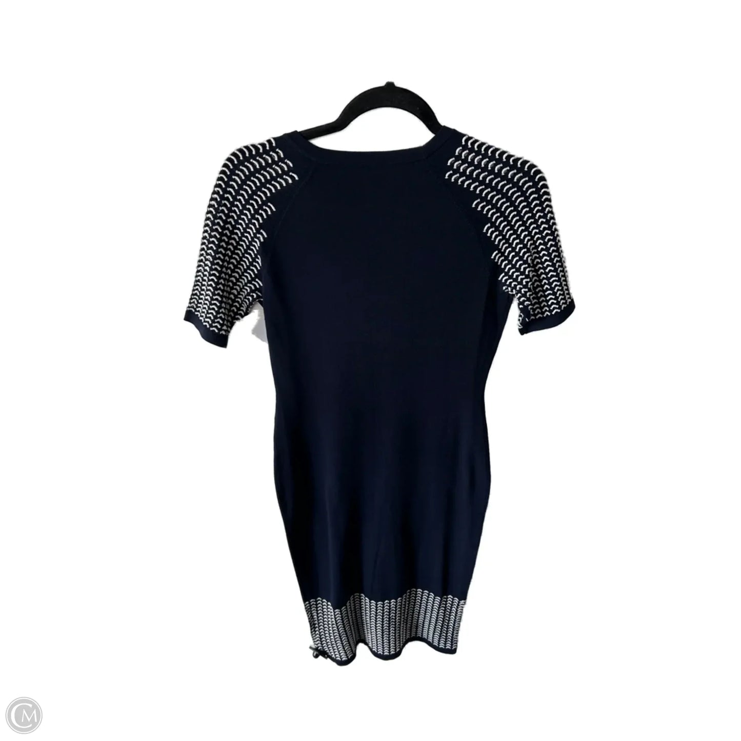 Dress Party Midi By Cma In Blue & White, Size: M