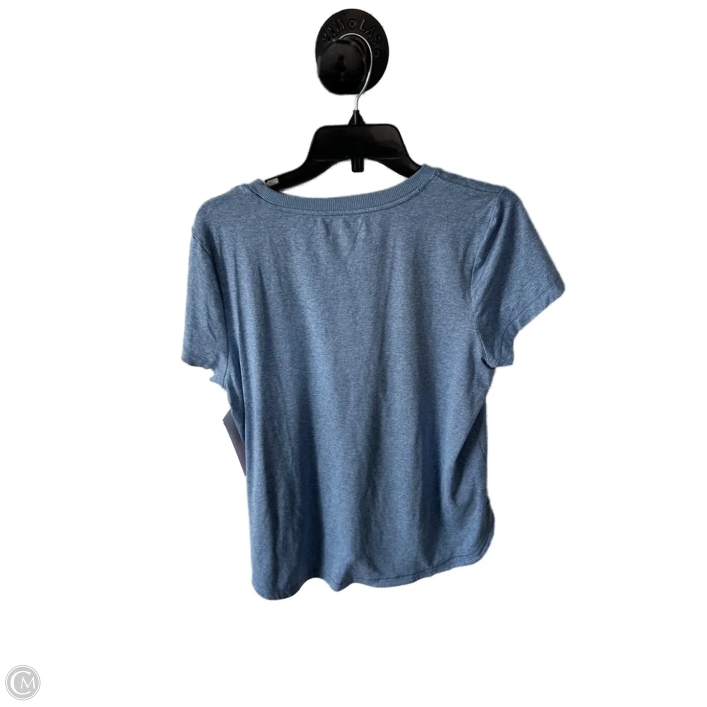 Athletic Top Short Sleeve By Athleta In Blue, Size: L
