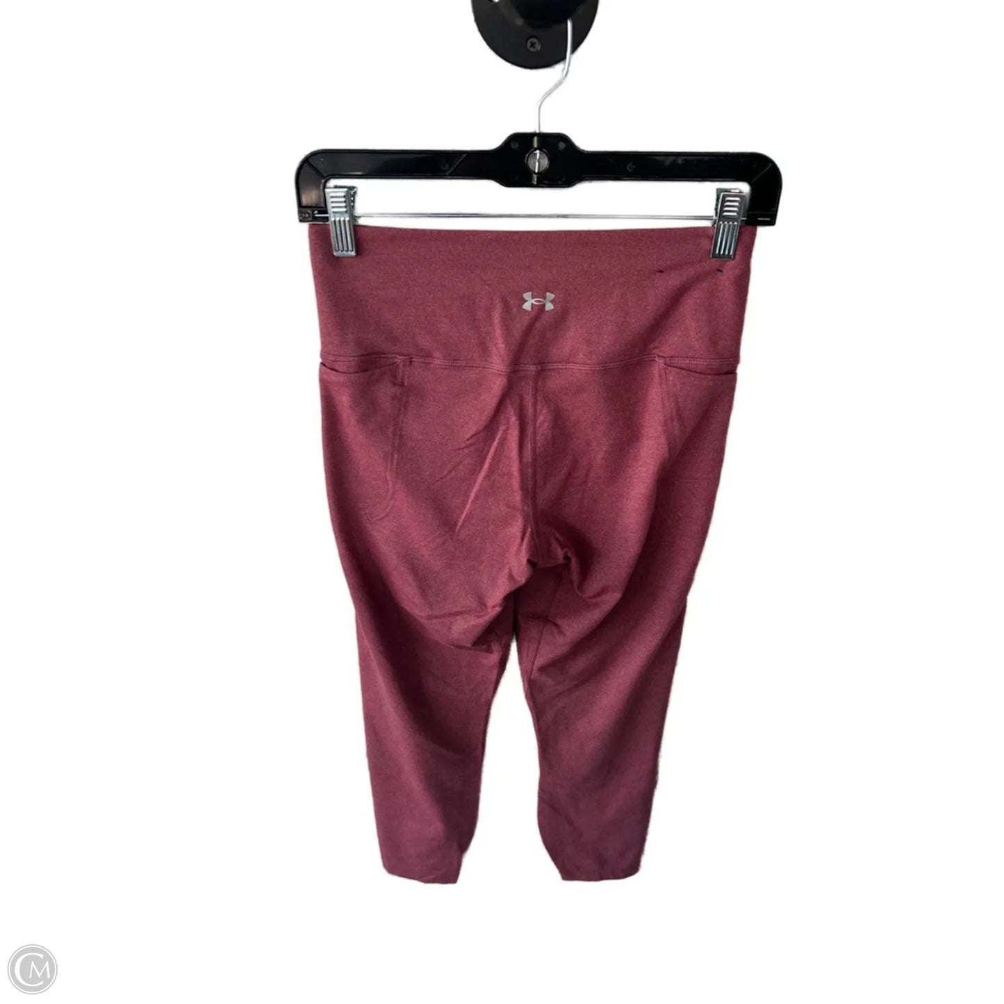 Athletic Leggings By Under Armour In Red, Size: 4