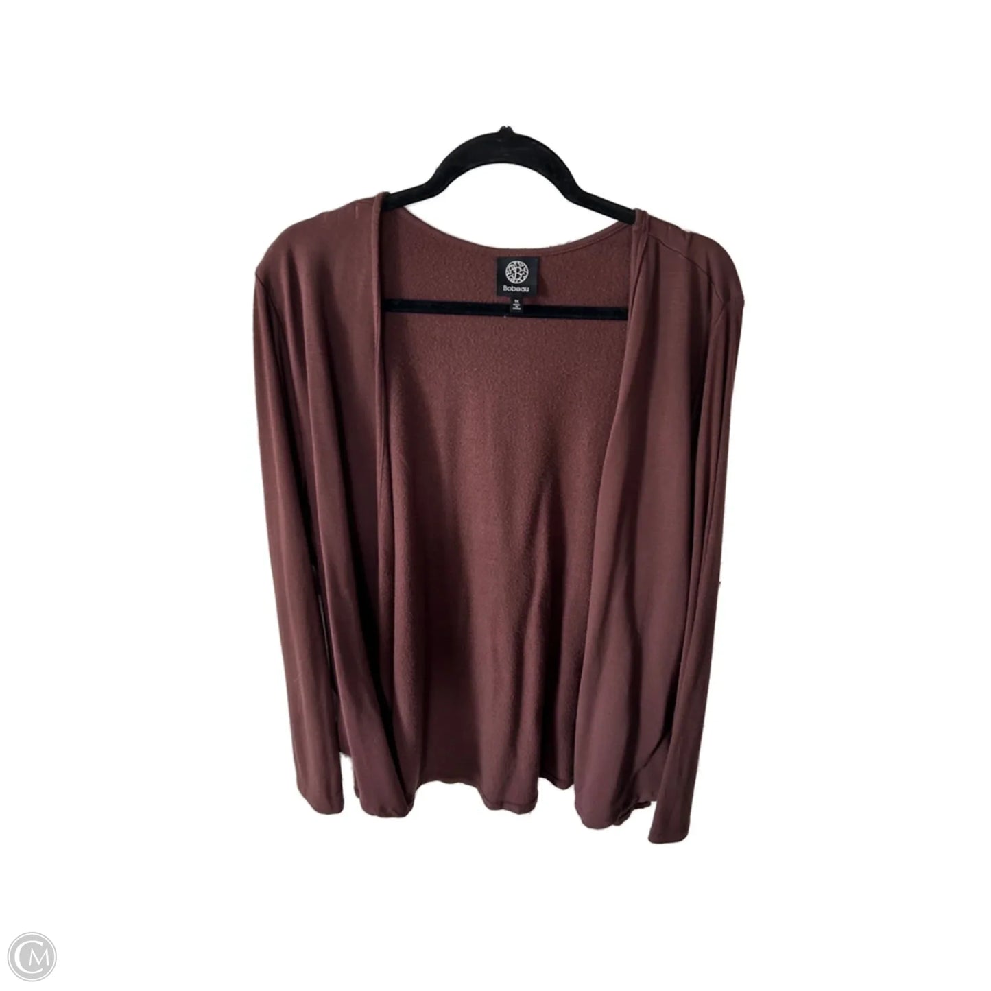 Cardigan By Bobeau In Brown, Size: 1x