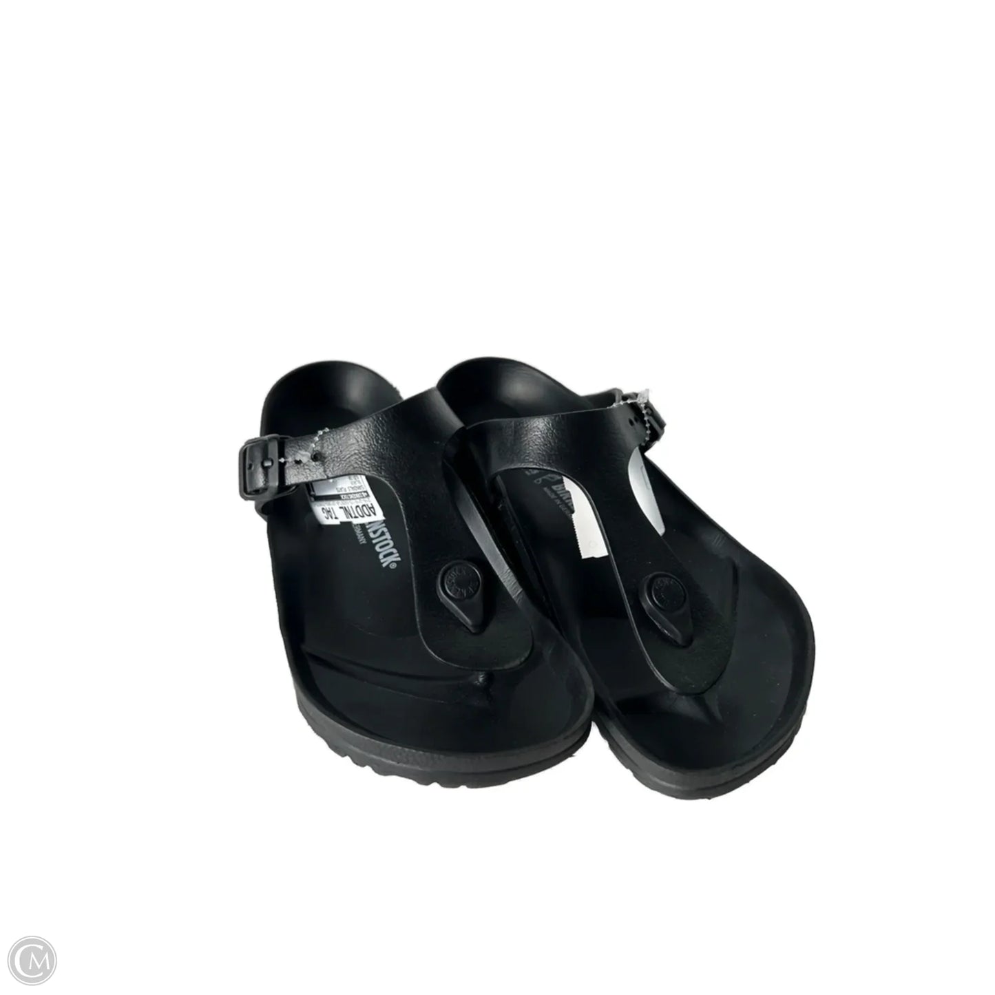 Sandals Flats By Birkenstock In Black, Size: 7
