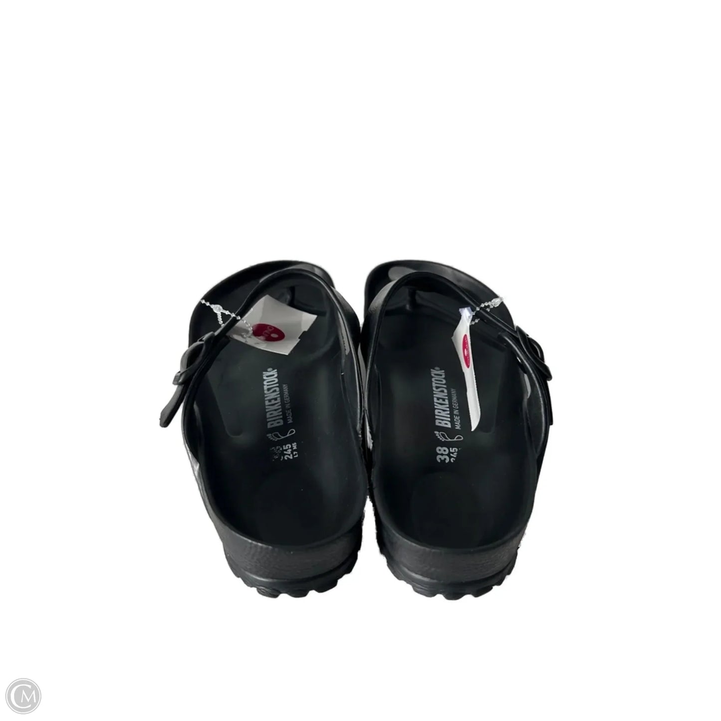 Sandals Flats By Birkenstock In Black, Size: 7