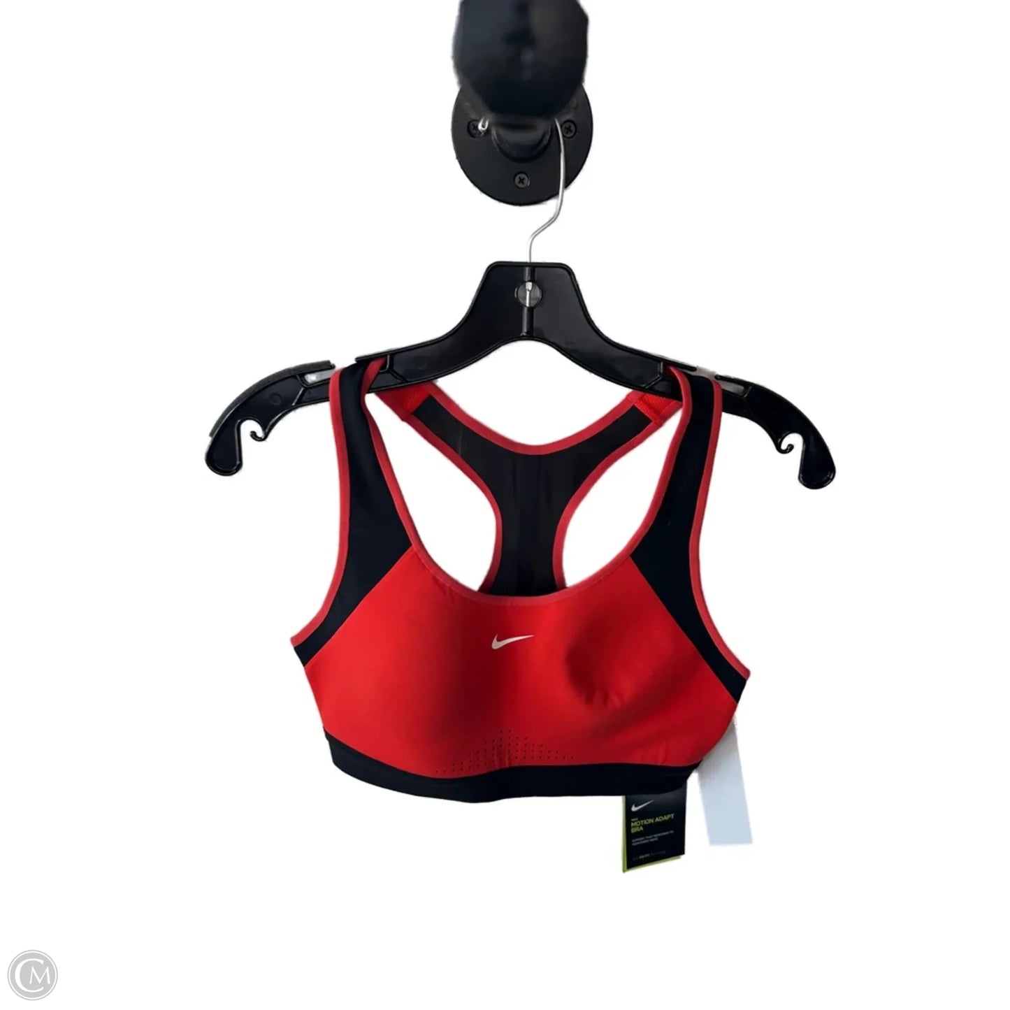 Athletic Bra By Nike In Black & Orange, Size: S
