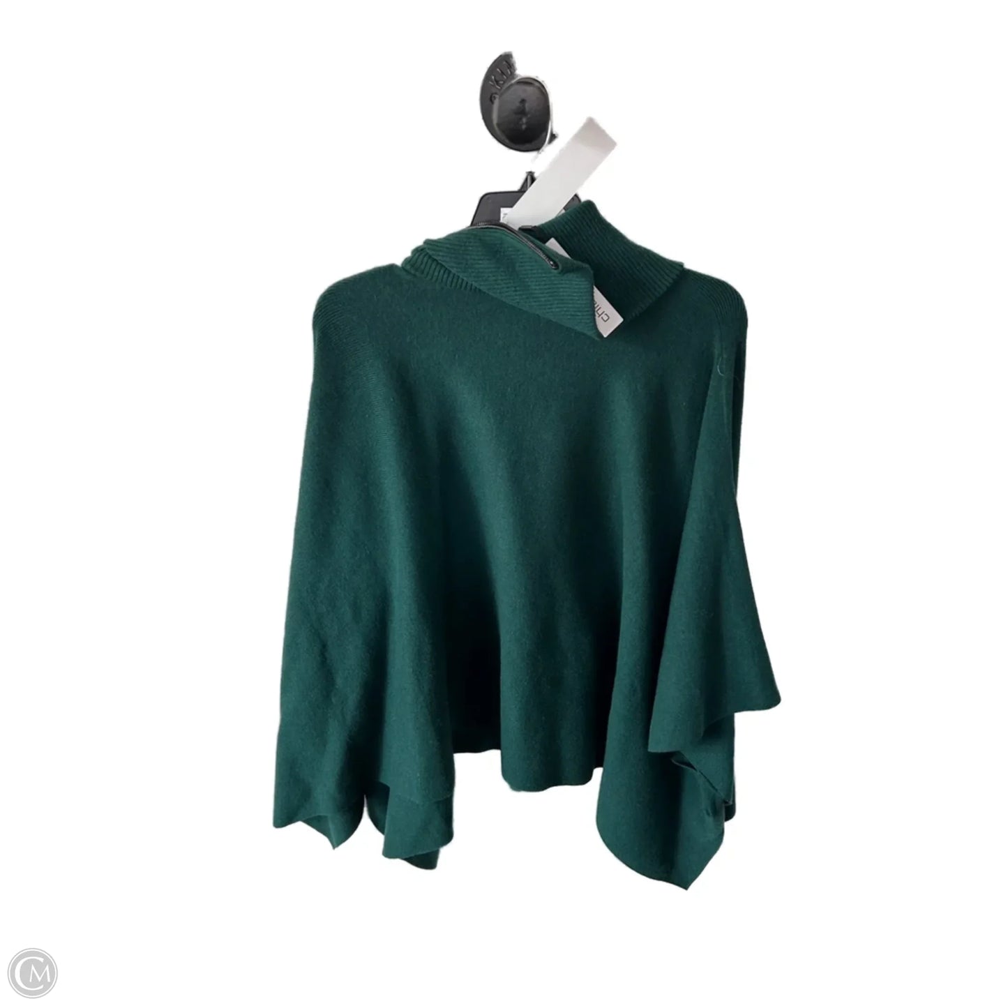 Poncho By Chicos In Green, Size: L