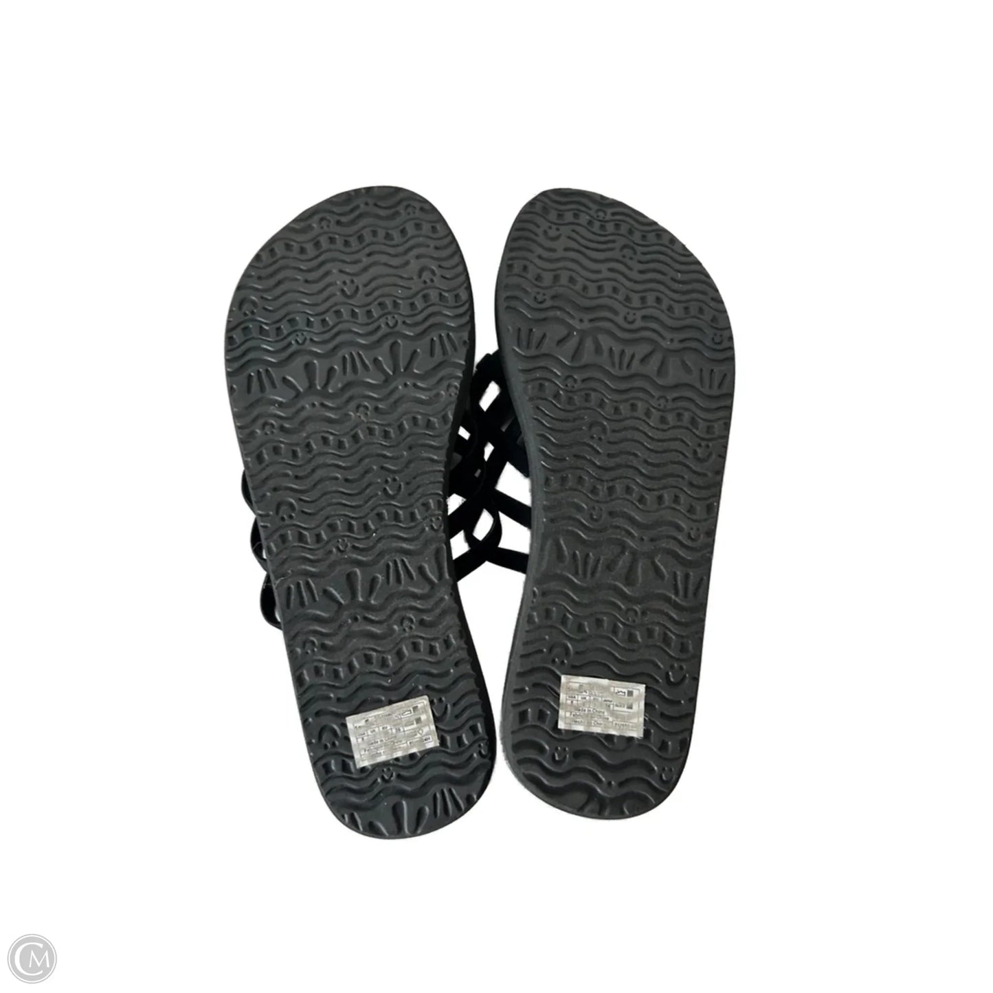 Sandals Flip Flops By Sanuk In Black, Size: 8