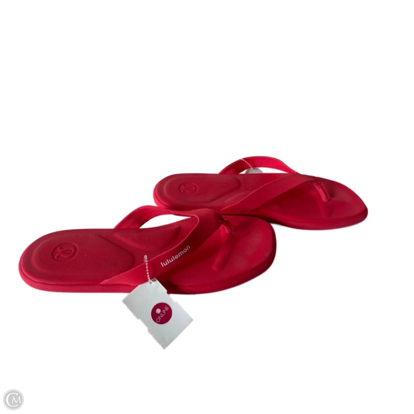 Sandals Flip Flops By Lululemon In Red, Size: 8