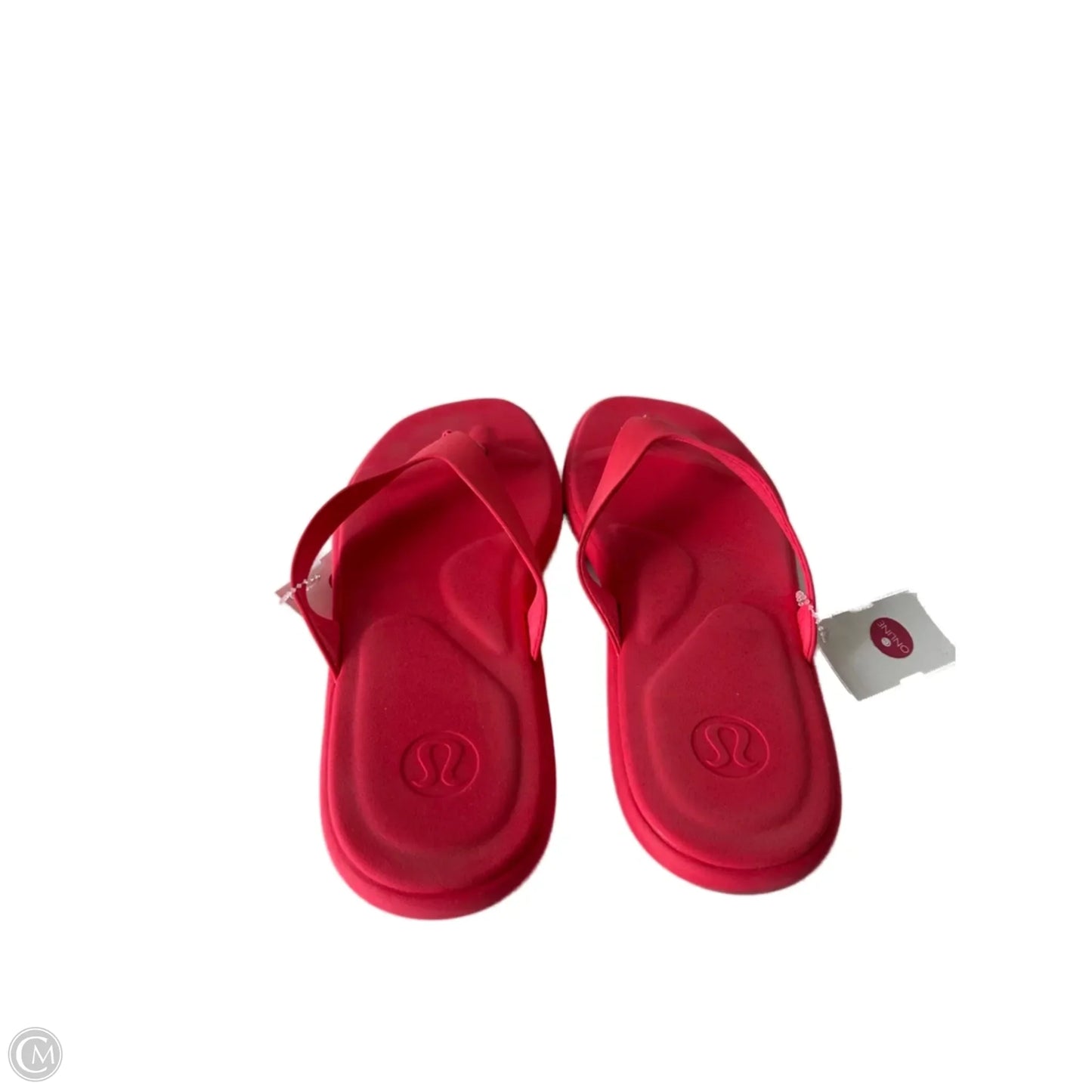 Sandals Flip Flops By Lululemon In Red, Size: 8