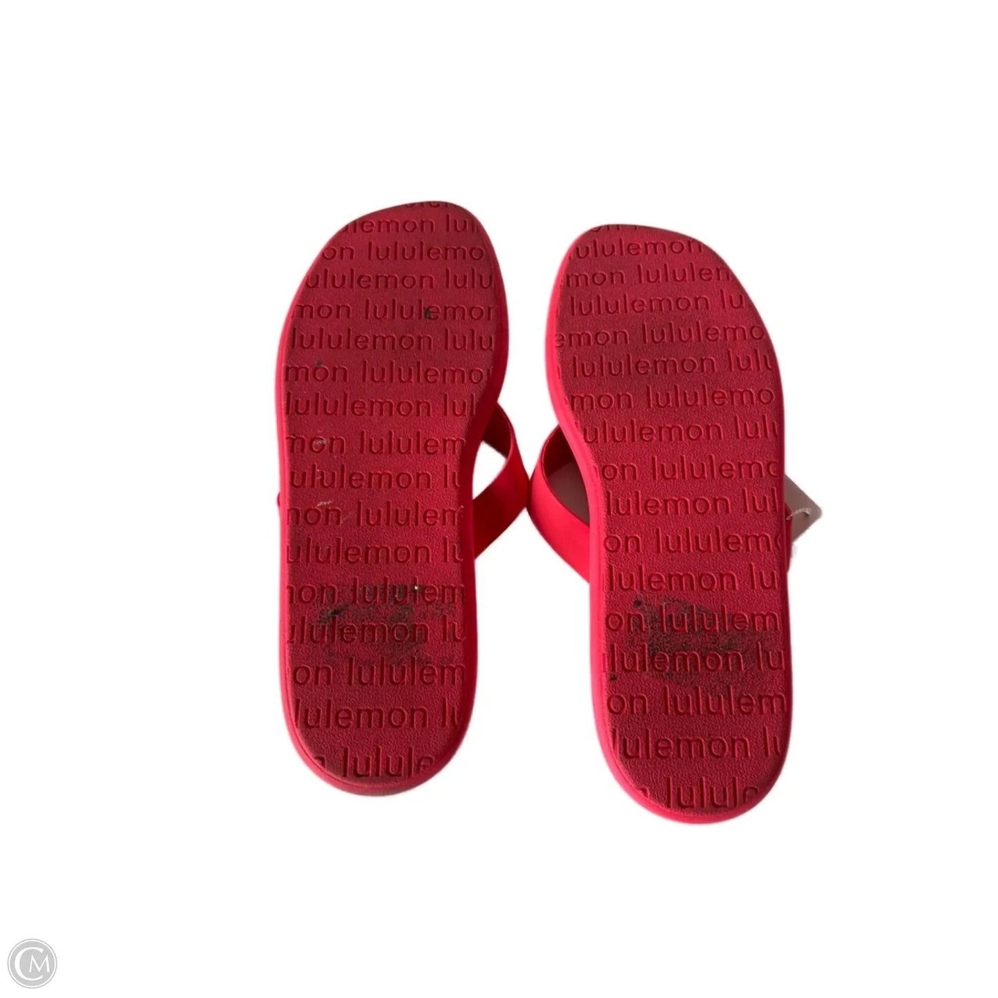 Sandals Flip Flops By Lululemon In Red, Size: 8