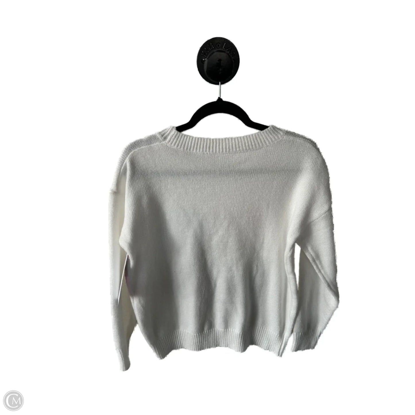 Sweater By Clothes Mentor In White, Size: S