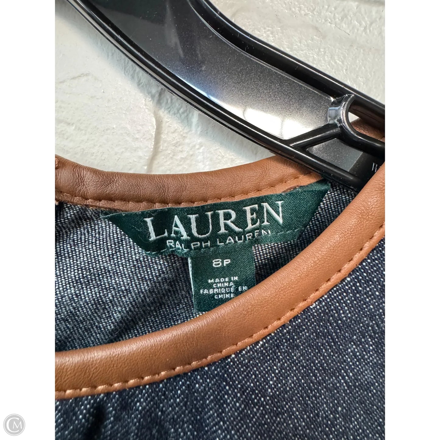 Dress Casual Short By Lauren By Ralph Lauren In Blue Denim, Size: Mp