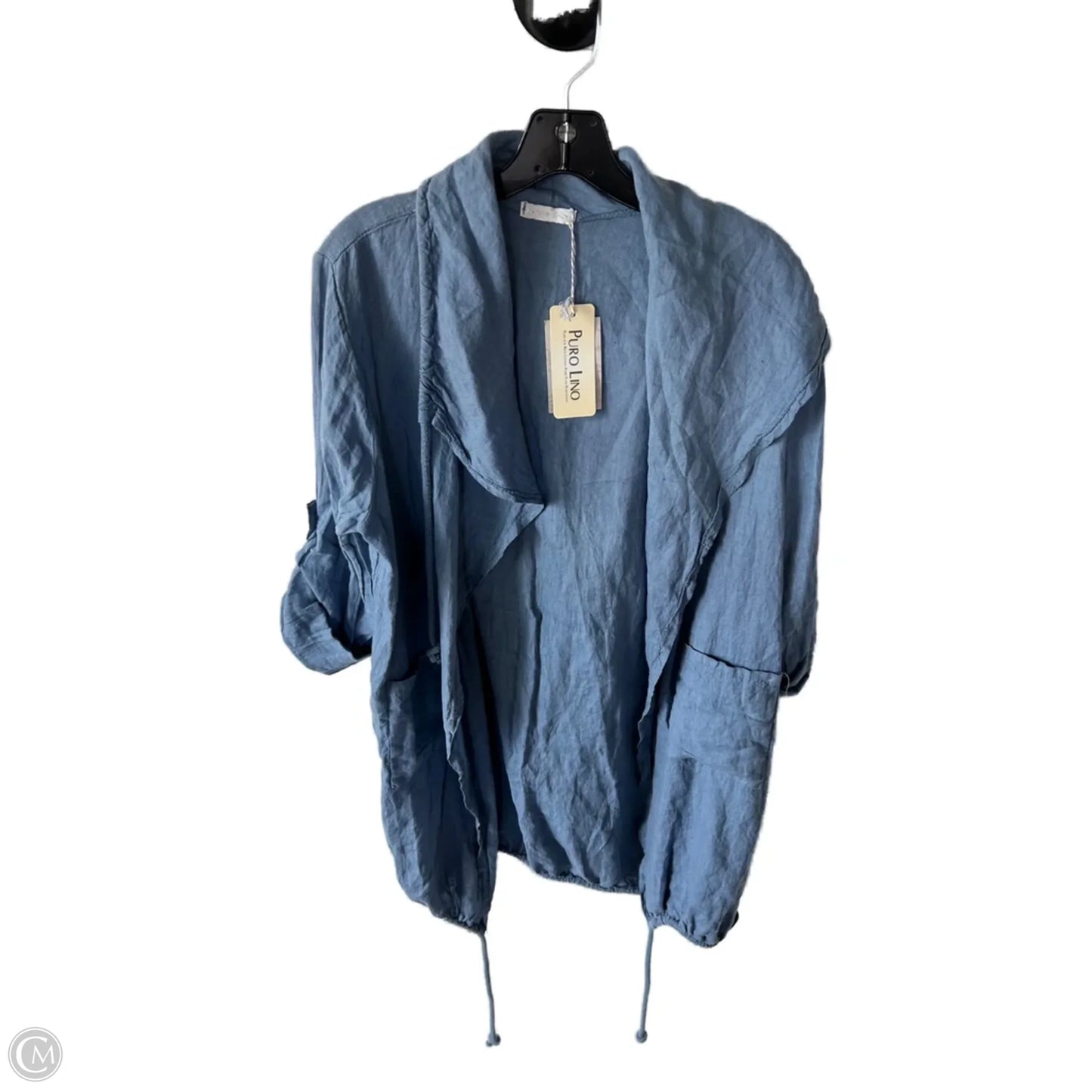 Jacket Utility By Clothes Mentor In Blue, Size: M