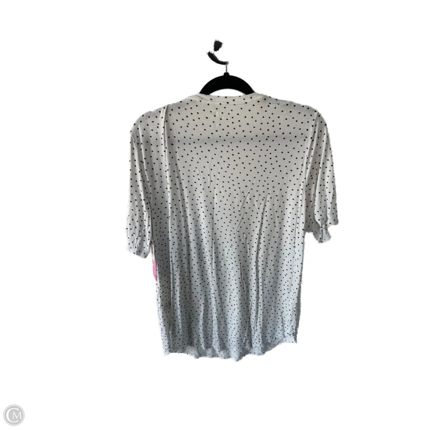 Top Short Sleeve Basic By Maurices In Black & White, Size: Xxl